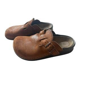 Birkenstock Tatami Brown Clogs 37 Womens US 6 6.5 Discontinued